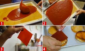 étapes cuir ketchup